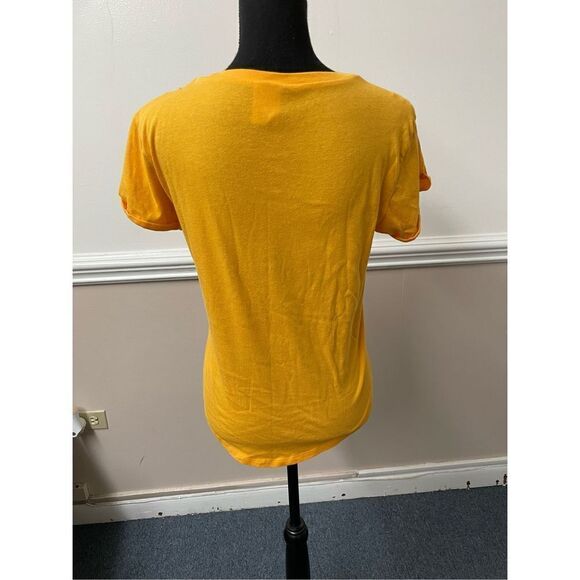 PINK Victoria’s Secret Yellow Short Sleeve Tee - Picture 2 of 4